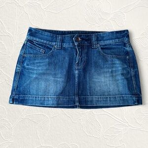 X2 Women's blue denim mini skirt size 6
